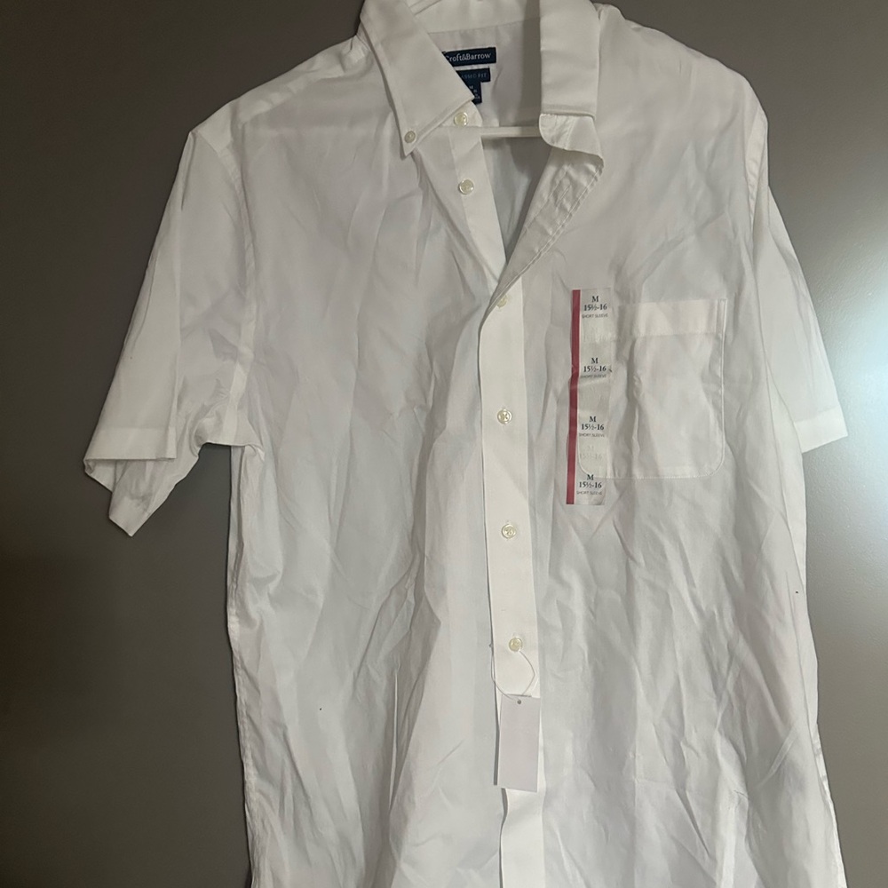 Croft Barrow Men's Short Sleeve Button Up Shirt